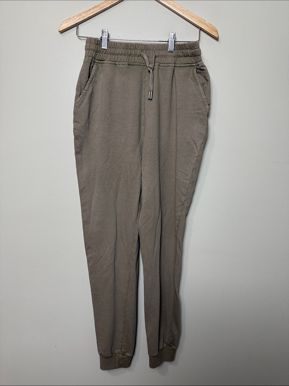 AsosDesign Drawstring Jogger Pants in Olive - Casual Everyday Wear size 2